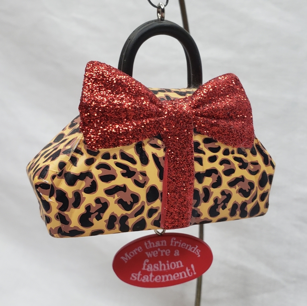 Hallmark Leopard Print Handbag Shopping Fashion Ornament